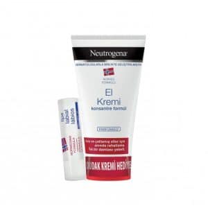 پک کرم دست و بالم لب SPF20 نوتروژینا | حجم 75 میل و حجم 4.8 گرم (قرمز)