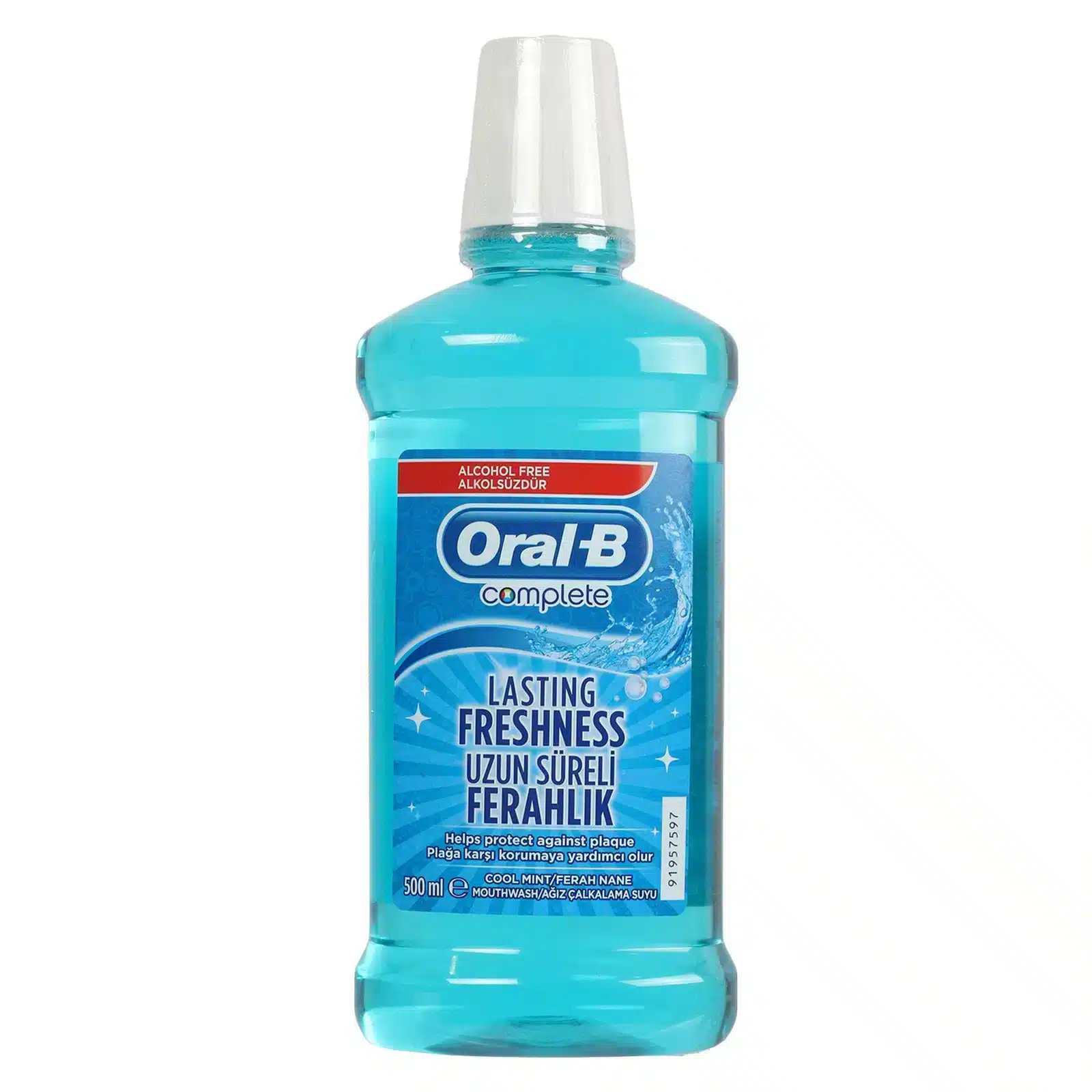دهان شویه بدون الکل اورال بی مدل Lasting Freshness | حجم 500 میل