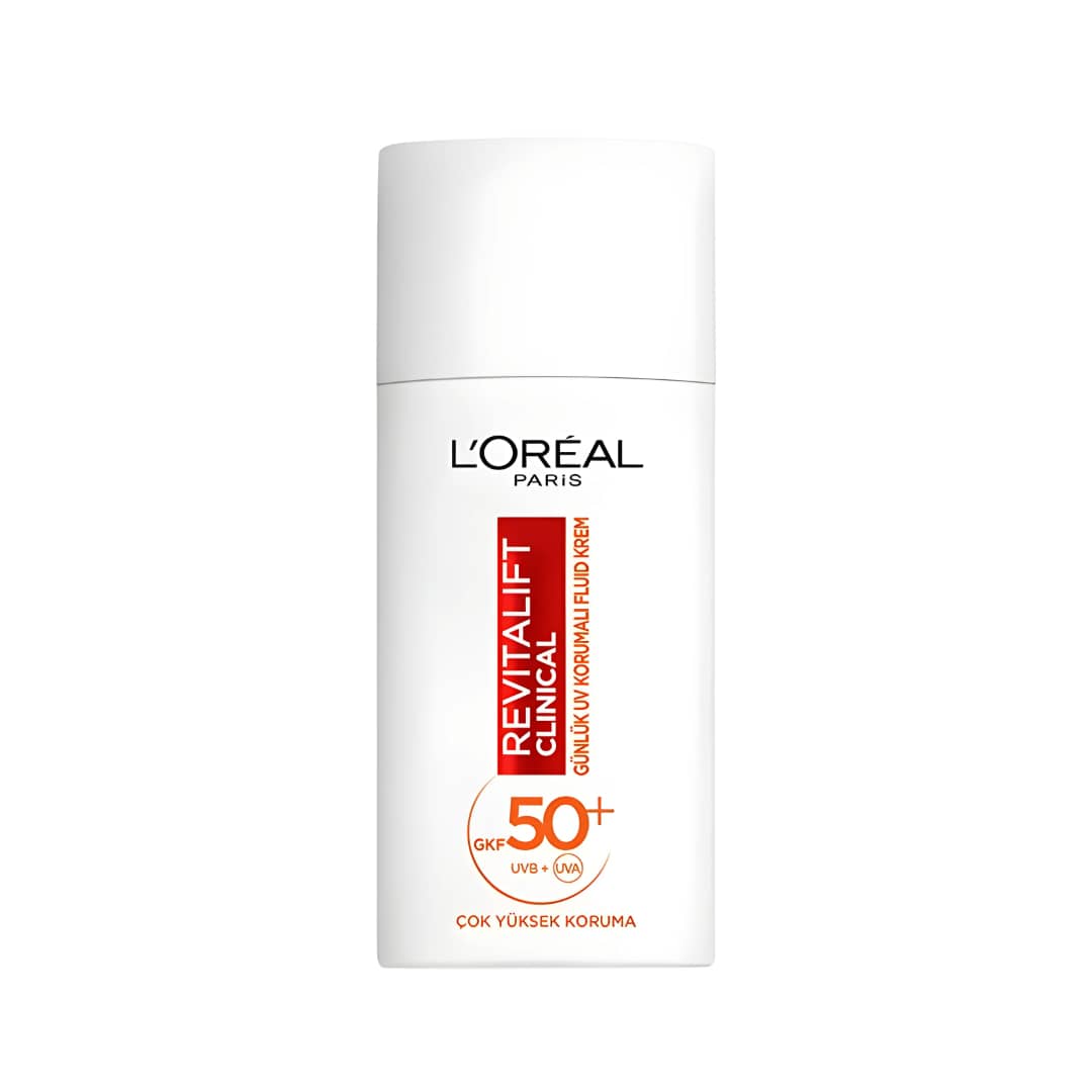 ضد آفتاب فلوئیدی لورآل L’Oréal مدل رویتالیفت کلینیکال Revitalift Clinical | حجم 50 میل