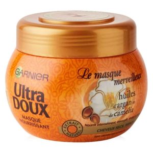 ماسک مو گارنیر حاوی روغن آرگان و کاملیا مدل Ultra Duox موهای خشک و آسیب‌دیده | حجم 300 میل (اصل فرانسه)
