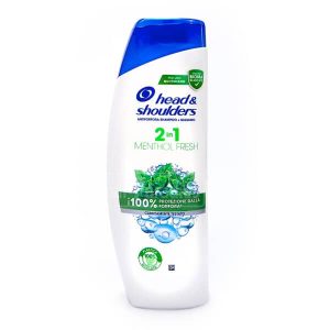 شامپو خنک کننده و ضد شوره هد اند شولدرز مدل Menthol Fresh حاوی عصاره نعنا | حجم 360 میل (اصل فرانسه)
