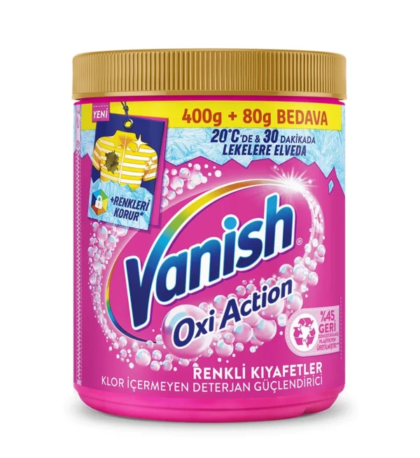 پودر لکه بر لباس رنگی ونیش Vanish مدل Oxi Action