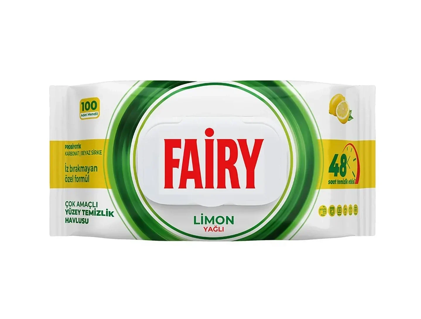 دستمال مرطوب سطوح چند منظوره فیری Fairy با رایحه لیمو