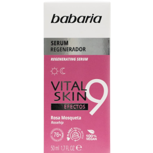 سرم 9 کاره صورت باباریا Babaria مدل Vital Skin حاوی عصاره گل رز | حجم 50 میل