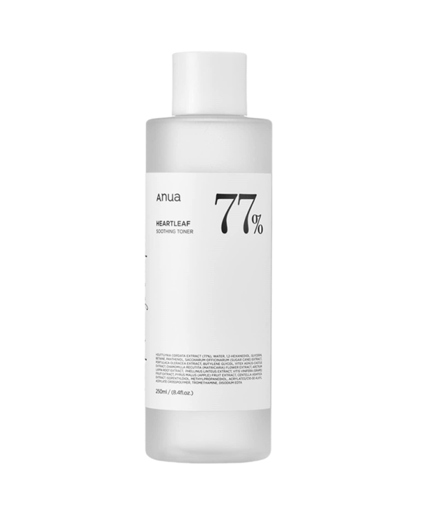 تونر آبرسان و تسکین دهنده آنوا Anua مدل Heartleaf 77%