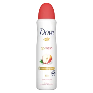 اسپری دئودورانت زنانه داو Dove مدل Go Fresh رایحه سیب و چای سفید | حجم 250 میل