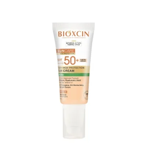 کرم ضد آفتاب رنگی بیوکسین Bioxcin با +SPF50 مناسب پوست چرب