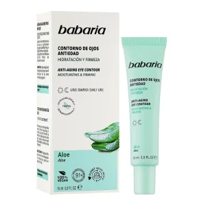 کرم دور چشم باباریا Babaria مدل Aloe حاوی عصاره آلوئه ورا | حجم 15 میل