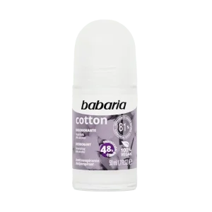 مام رول دئودورانت باباریا Babaria مدل Cotton حاوی کتان پنبه | حجم 50 میل