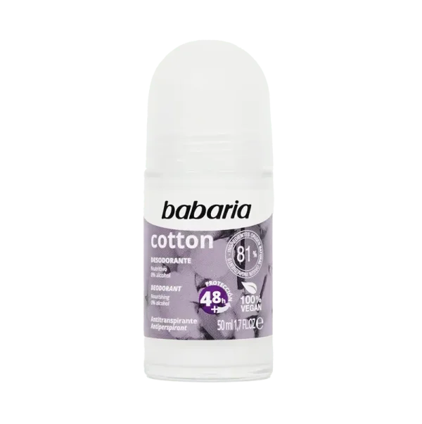 مام رول دئودورانت باباریا Babaria مدل Cotton حاوی کتان پنبه