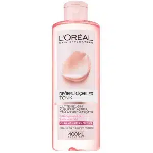 تونر پاک کننده گل رز لورآل L’Oréal مناسب پوست خشک و حساس | حجم 400 میل