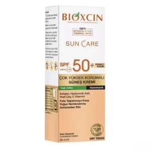 کرم ضد آفتاب رنگی بیوکسین Bioxcin با +SPF50 مناسب پوست چرب | حجم 50 میل