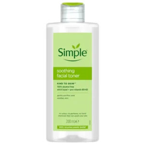 تونر تسکین دهنده و آبرسان سیمپل Simple مدل Soothing Facial Toner