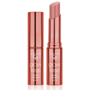 بالم لب رنگی گلدن رز Golden Rose مدل Glow Kiss با SPF15 | رطوبت، رنگ و محافظت در یک محصول