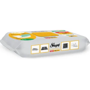 دستمال مرطوب چربی زدا با کف فعال اسلیپی Sleepy مخصوص سطوح آشپزخانه مدل Easy Clean | بسته 30 عددی
