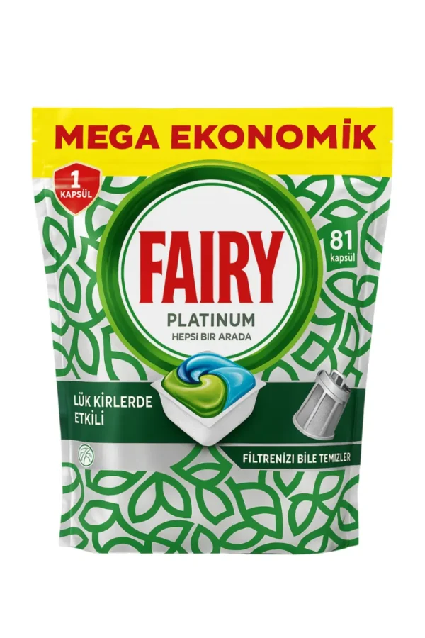 قرص ماشین ظرفشویی فیری مدل Platinum بسته 81 عددی