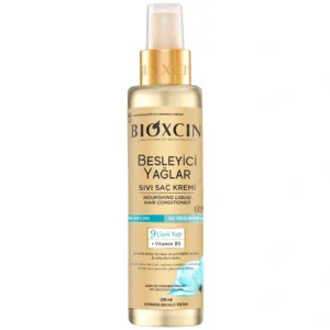 اسپری نرم کننده مایع بیوکسین Bioxcin با 9 روغن گیاهی و ویتامین B5 مناسب موهای خشک و آسیب دیده | حجم 200 میل