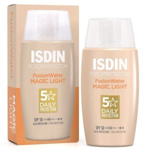 ضد آفتاب رنگی لایت ایزدین Isdin مدل Fusion Water MAGIC LIGHT | حجم 50 میل