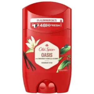 دئودورانت استیکی مردانه اولد اسپایس مدل Oasis – با رایحه وانیل دودی – فاقد نمک آلومینیوم | حجم 50 میلی‌لیتر