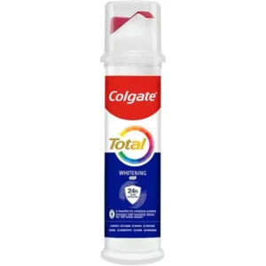 خمیر دندان سفید کننده مؤثر با محافظت 24 ساعته کلگیت Colgate مدل Total Whitening | حجم 100 میل