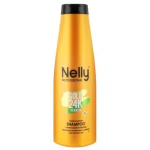 شامپو مو کراتین و آرگان نلی پروفشنال Nelly Professional مدل Gold 24K Keratin