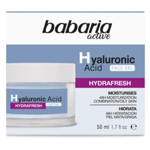 کرم ژل صورت باباریا مدل Hydrafresh – حاوی اسید هیالورونیک – مرطوب کننده و آبرسان 48 ساعته | حجم 50 میلی‌لیتر