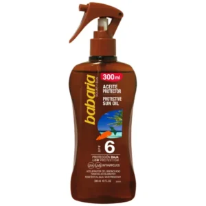 اسپری روغن برنزه کننده هویج باباریا Babaria با SPF 6 | حجم 300 میلی‌لیتر
