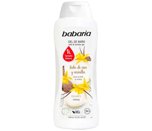 شامپو بدن باباریا مدل Leche de Coco y Vainilla