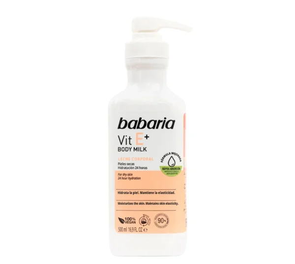 لوسیون بدن ویتامین E باباریا Babaria مدل +Vit E