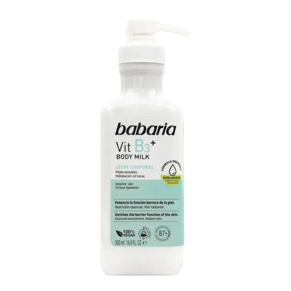 لوسیون بدن ویتامین B3 باباریا Babaria مدل +Vit B3