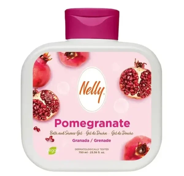 شامپو ژل حمام انار نلی Nelly مدل Pomegranate