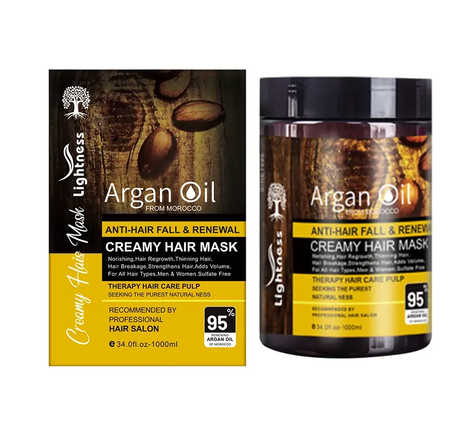 ماسک موی کرمی لایتنس Lightness مدل Argan Oil