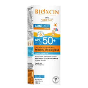 ضدآفتاب کودک بیوکسین Bioxcin با +SPF50 – و محافظت کامل پوست حساس | حجم 100 میلی‌لیتر