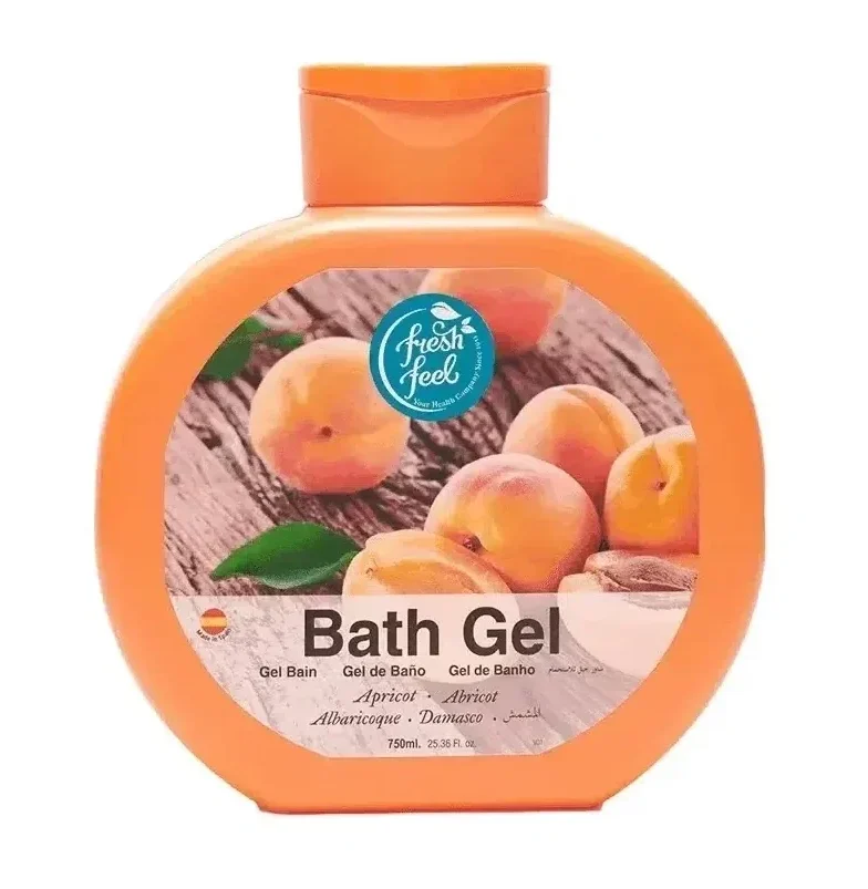 شامپو ژل حمام زردآلو فرش فیل Fresh Feel مدل Apricot