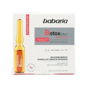 آمپول‌های ضدچروک باباریا Babaria مدل Botox Effect – با اثر لیفت و جوانسازی فوری | 5 ویال 2 میلی‌لیتری