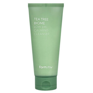 فوم پاک کننده ملایم فارم استی Farmstay مدل Low pH Calming Cleanser – حاوی عصاره درخت چای | حجم 180 میلی‌لیتر
