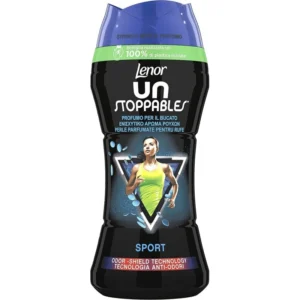 خوشبو کننده لباس لنور Lenor مدل Unstoppables Sport – با رایحه خنک و انرژی‌زا – مناسب لباس ورزشی | حجم 210 گرم