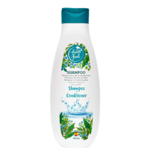 شامپو و نرم کننده دوکاره فرش فیل  Fresh Feel مدل Shampoo & Conditioner – مناسب انواع مو | حجم 750 میلی‌لیتر