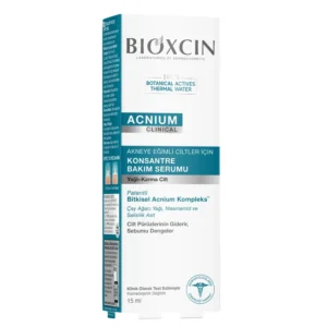 سرم ضد جوش و کنترل چربی بیوکسین Bioxcin مدل ACNIUM – مناسب پوست چرب و مستعد آکنه | حجم 15 میلی‌لیتر