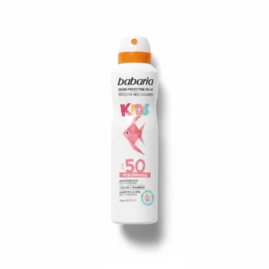 اسپری ضدآفتاب کودکان باباریا مدل Kids – با SPF 50 – مقاوم در برابر آب | حجم 200 میلی‌لیتر
