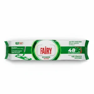 دستمال مرطوب مخصوص تی فیری مدل Power Wipes – رایحه صابون سفید | بسته 50 عددی