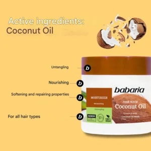 تصاویر محصول ماسک مو روغن نارگیل باباریا