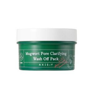 ماسک تسکین دهنده و پاکسازی منافذ ماگورت اکسیس وای مدل  Mugwort Pore Clarifying Wash Off Pack | حجم 100 میلی‌لیتر