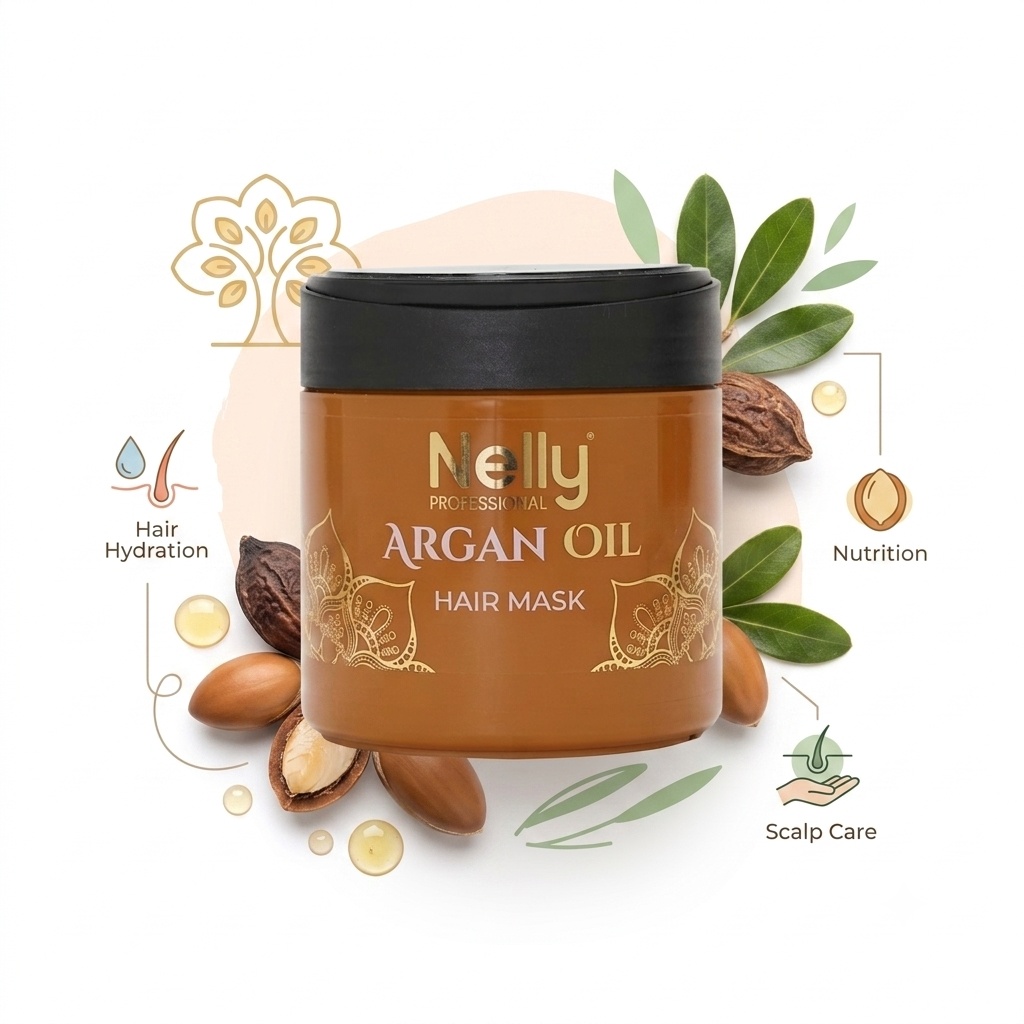 تصاویر محصول ماسک مو روغن آرگان نلی پروفشنال