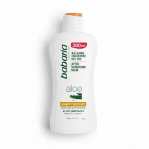 بالم افترسان باباریا مدل Aloe – حاوی آلوئه ورا – تسکین و آبرسان پوست پس از آفتاب | حجم 300 میل